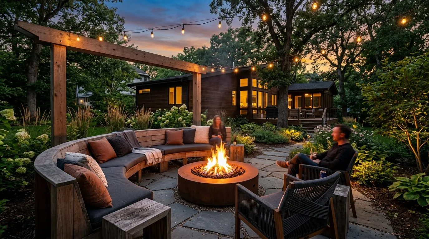 Modern Dining Space Outdoors